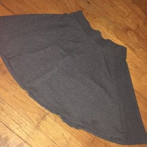 Gray DIVIDED h&m basics cotton-like skater skirt